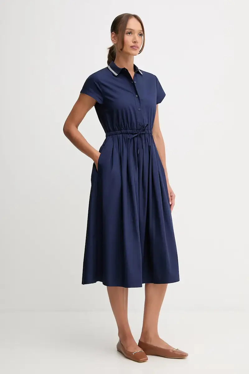 vestito in cotone Blu navy