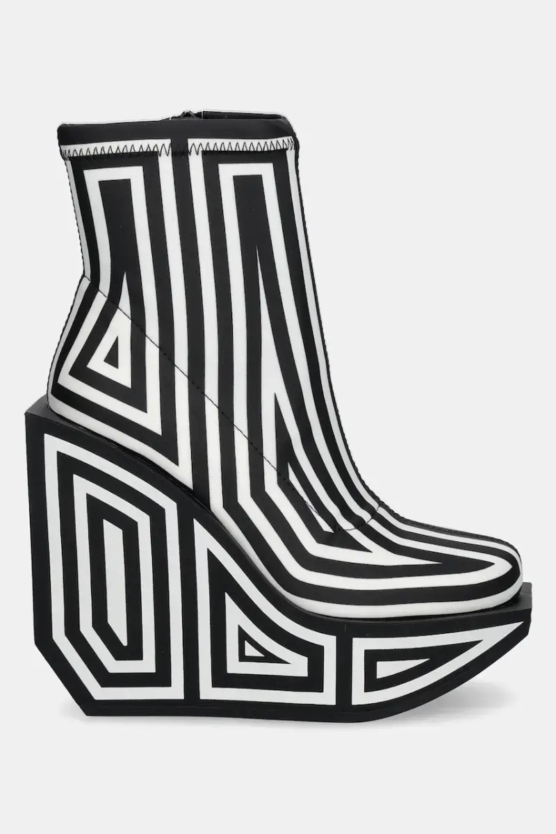 stivaletti alla caviglia in pelle Wa Bootie Hi donna colore nero 1087951082 miniatura 2