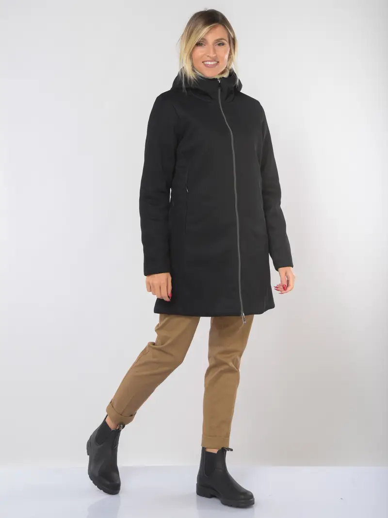 giaccone da donna Unity Nerum con cappuccio NERO miniatura 2