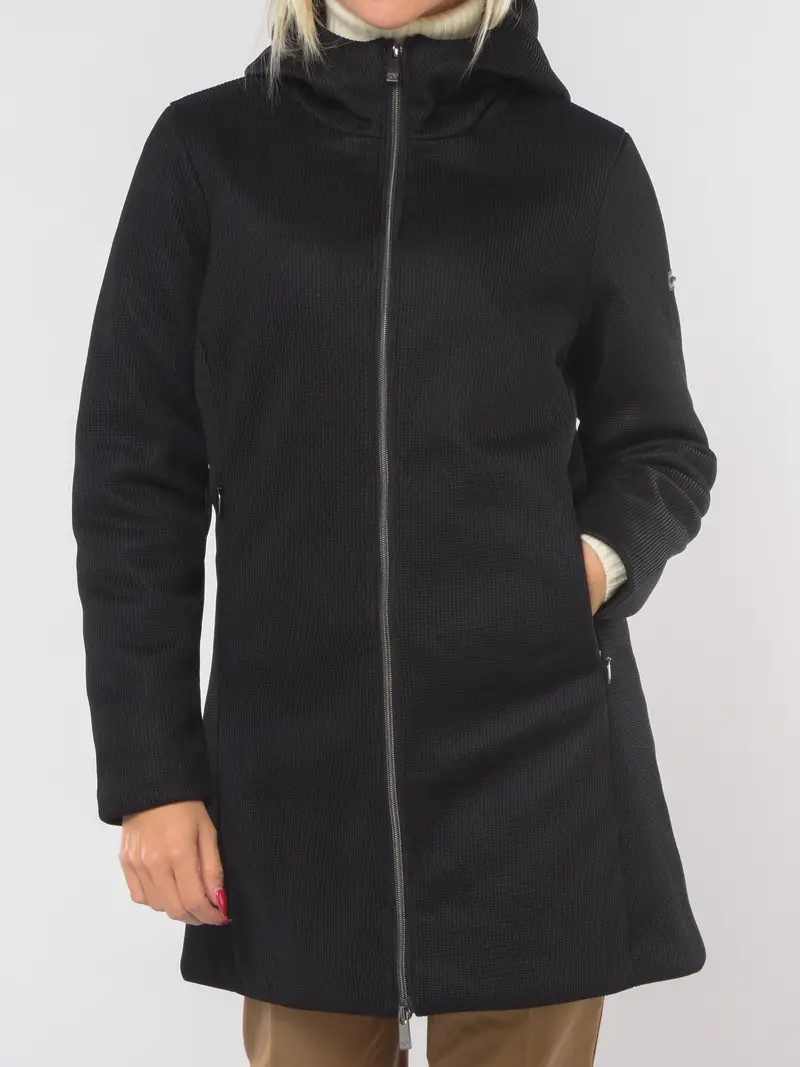 giaccone da donna Unity Nerum con cappuccio NERO