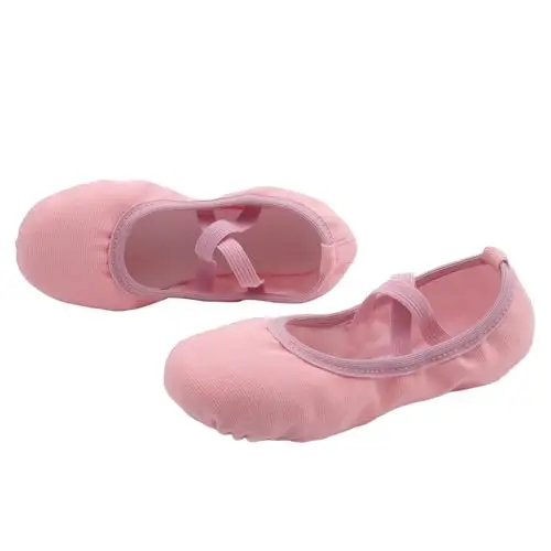 Uniuni Scarpette Danza Classica Bambina Tela Scarpe da Balletto Donna Mezza Punta Ginnastica Scarpe Ragazze Suola in miniatura 2