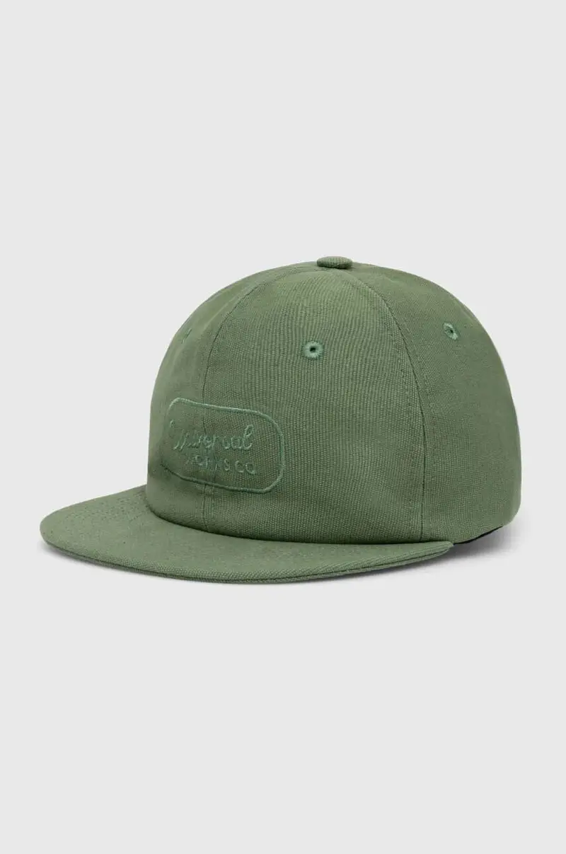 berretto da baseball in cotone Baseball Hat colore verde con applicazione 30811.BIRCH