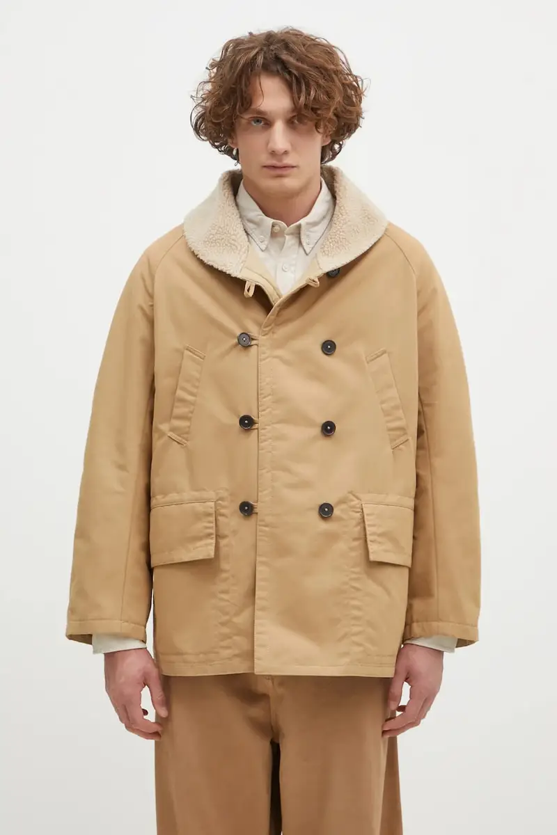 capotto bilaterale uomo colore beige 31107