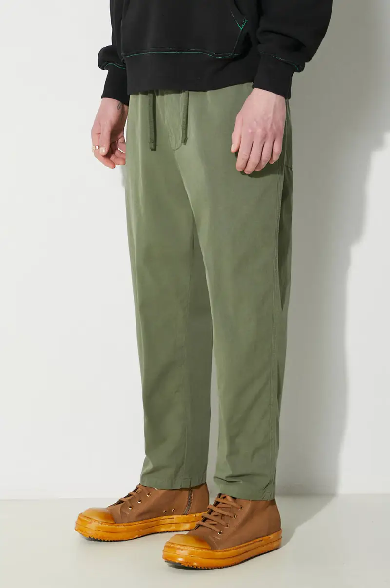 pantaloni in cotone Hi Water Trouser colore verde 30520.BIRCH miniatura 4