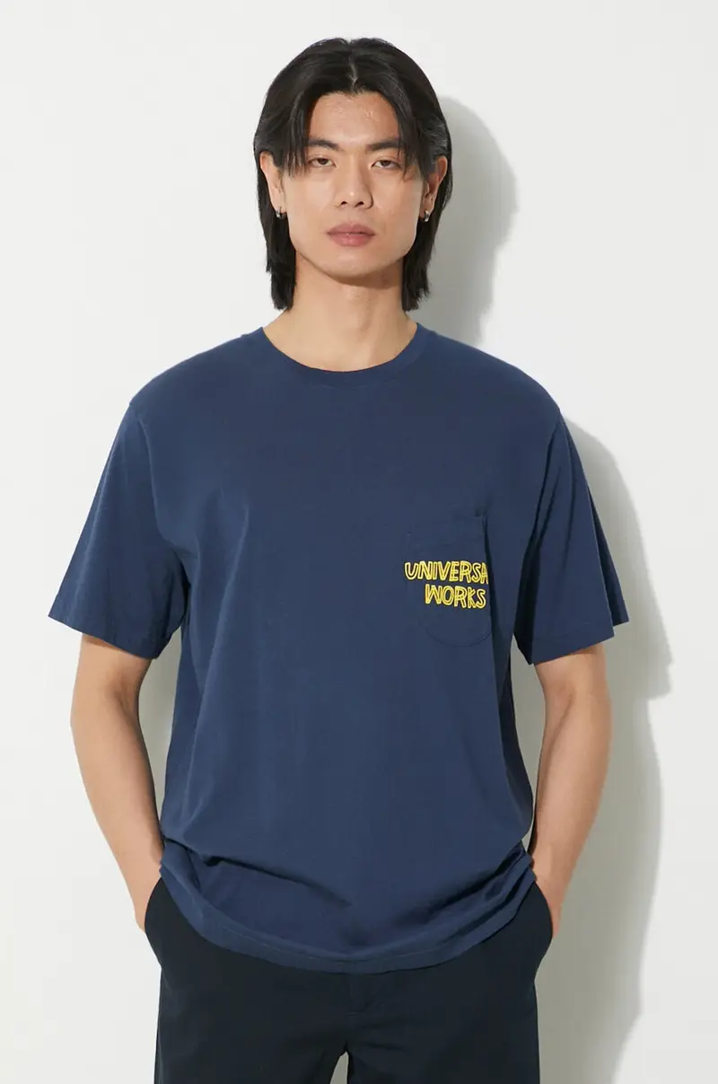 Universal Works T-shirt Uomo Blu 2246973