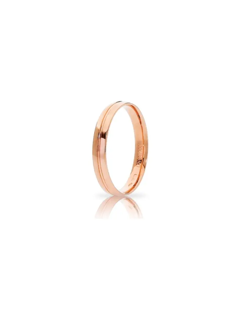 Fede UNOAERRE Fedi Brillanti Promesse Lyra in oro rosa 34AFC289C22