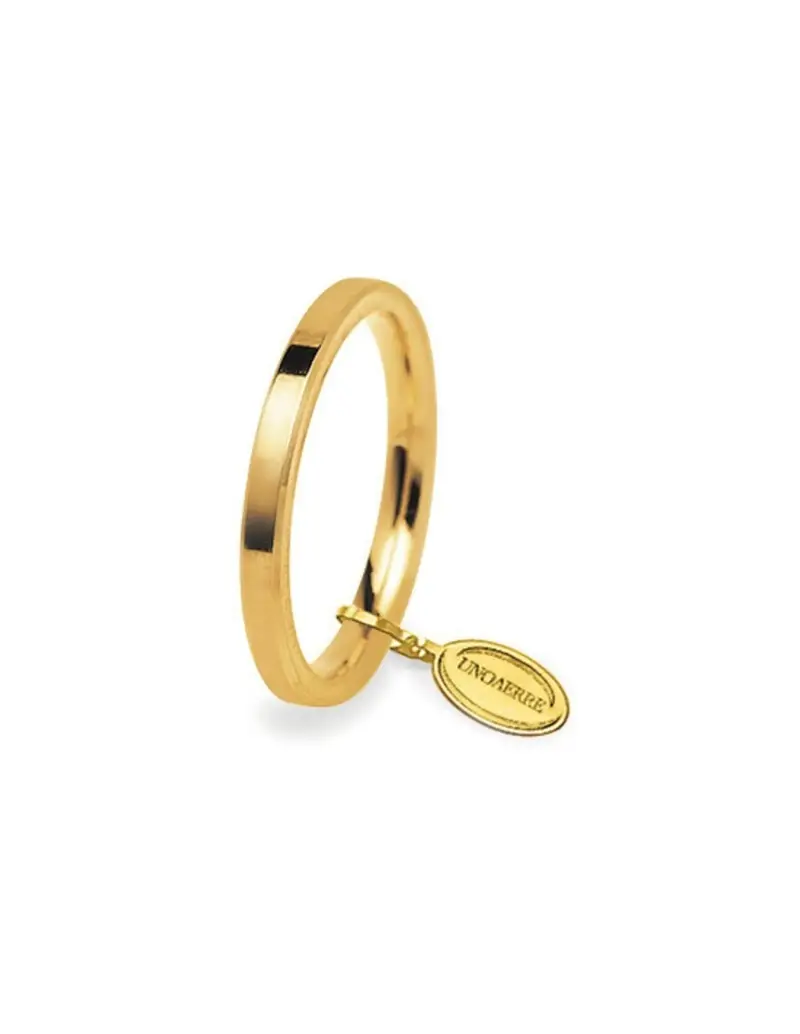 Fede UNOAERRE Fedi Cerchi di Luce 2,5 mm in oro giallo 25AFC2C01