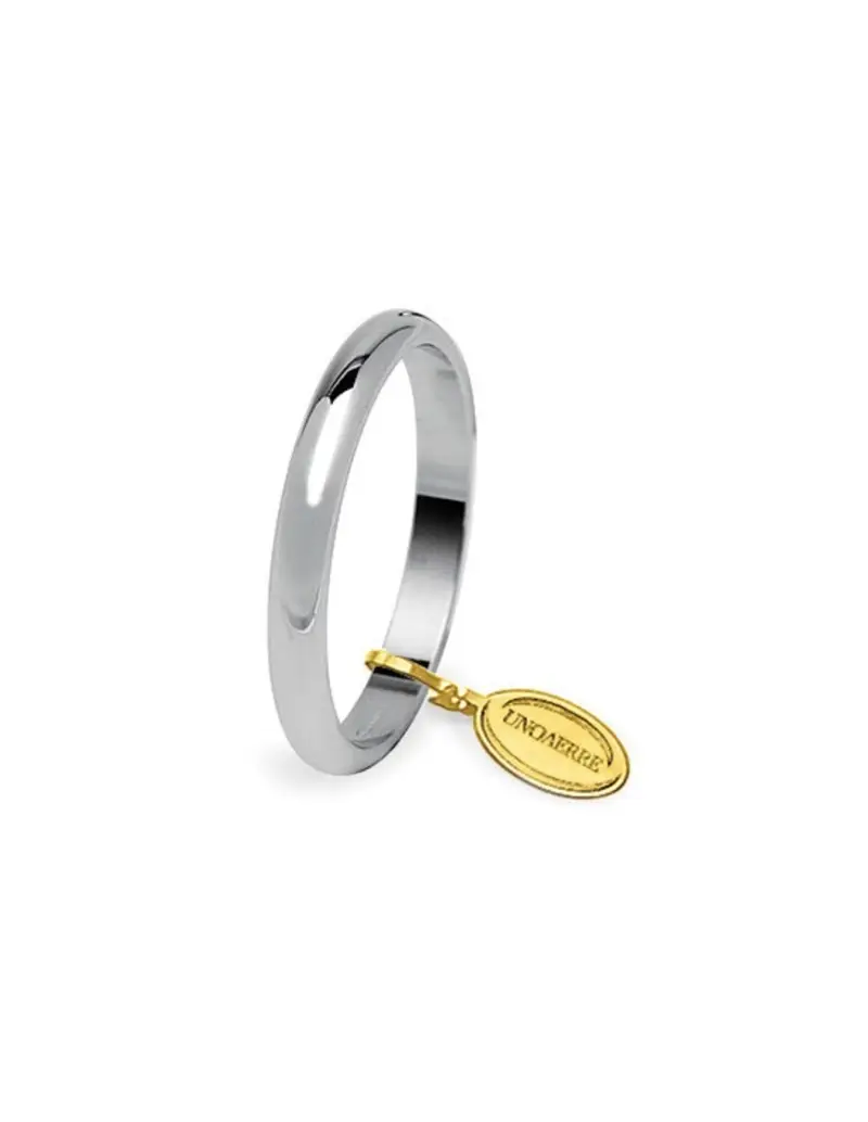 Fede UNOAERRE Fedi Classiche gr. 4 Francesina in oro bianco 40AFN4C04