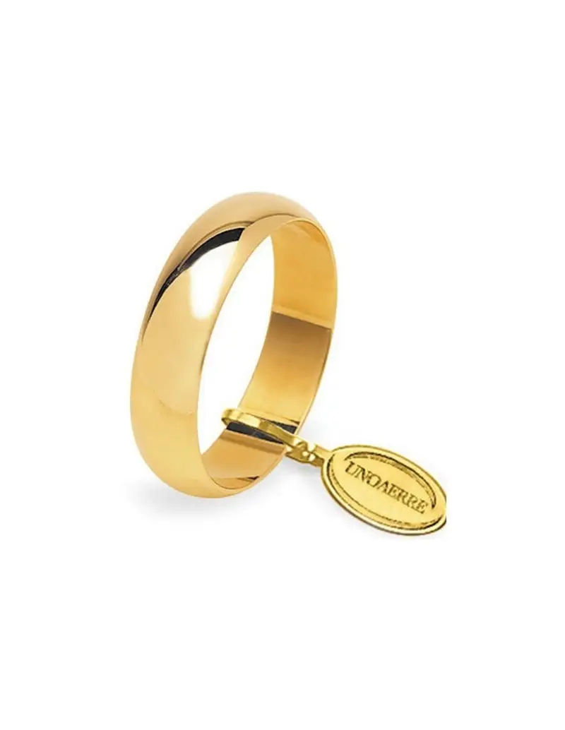 Fede UNOAERRE Fedi Classiche gr. 5 Mantovana in oro giallo 50AFN7C01