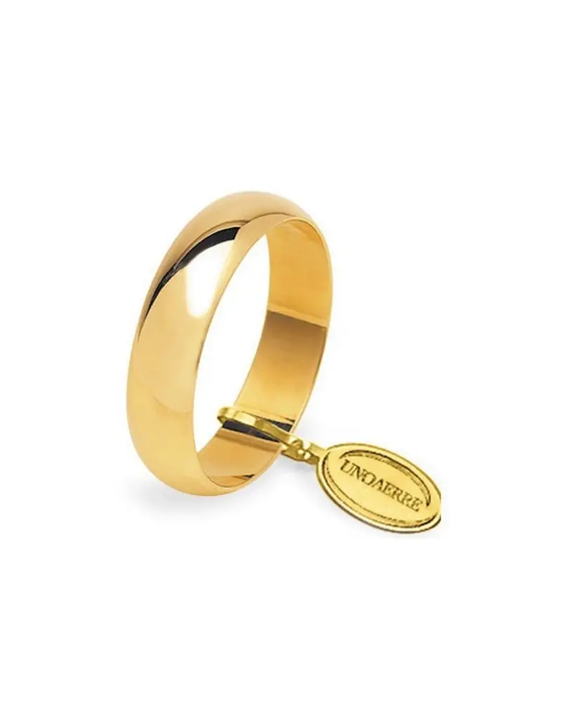 Fede UNOAERRE Fedi Classiche gr. 6 Mantovana in oro giallo 60AFN7C01