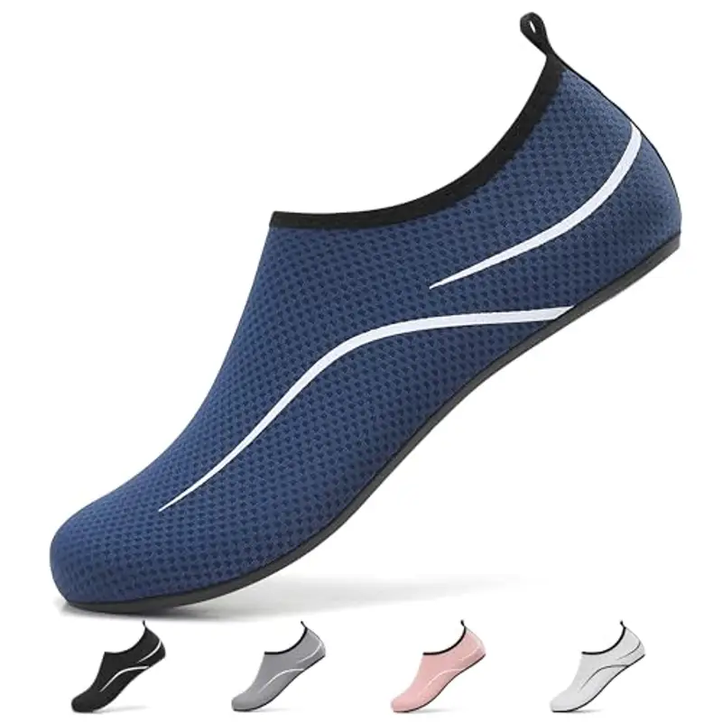 Uomo Donna Scarpe da Scoglio Water Shoes Scarpette per Scogli Scarpe Mare Antiscivolo Scarpe Spiaggia Traspirante Scarpe Acquatiche per Sport Acquatici Parco Acquatico. Blu,36 EU