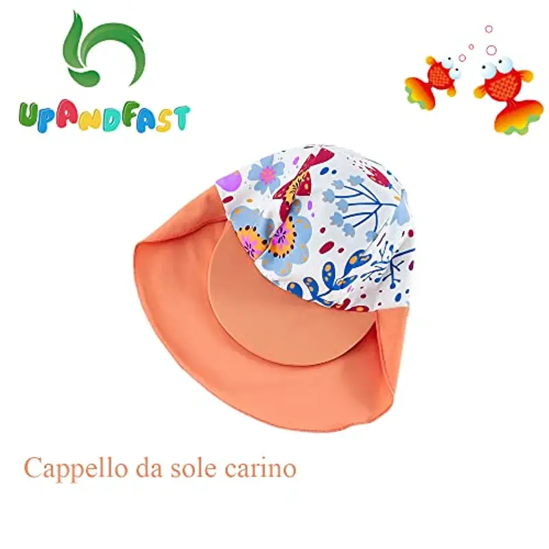 upandfast Costume da Spiaggia per Bambini(24-36 Mesi, Girasole) miniatura 3