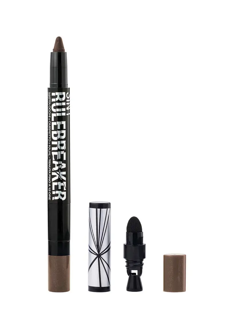 3 In 1 Rule Braker - Eyeliner, Eye Kajal, Eyeshadow, Unisex, Marrone antilope