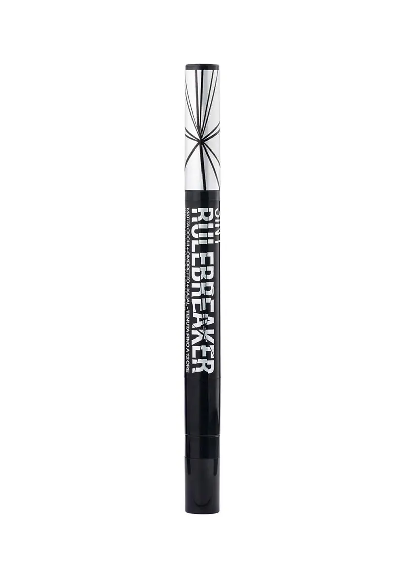 3 In 1 Rule Braker - Eyeliner, Eye Kajal, Eyeshadow, Unisex, Nero miniatura 2