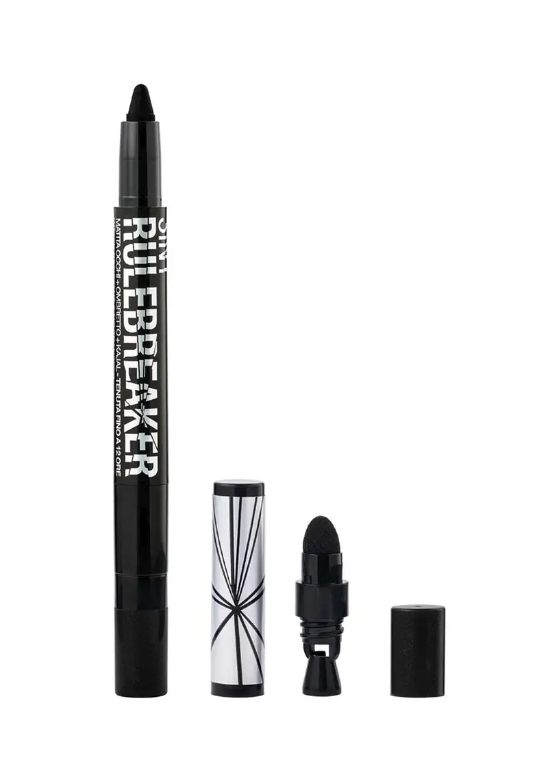 3 In 1 Rule Braker - Eyeliner, Eye Kajal, Eyeshadow, Unisex, Nero