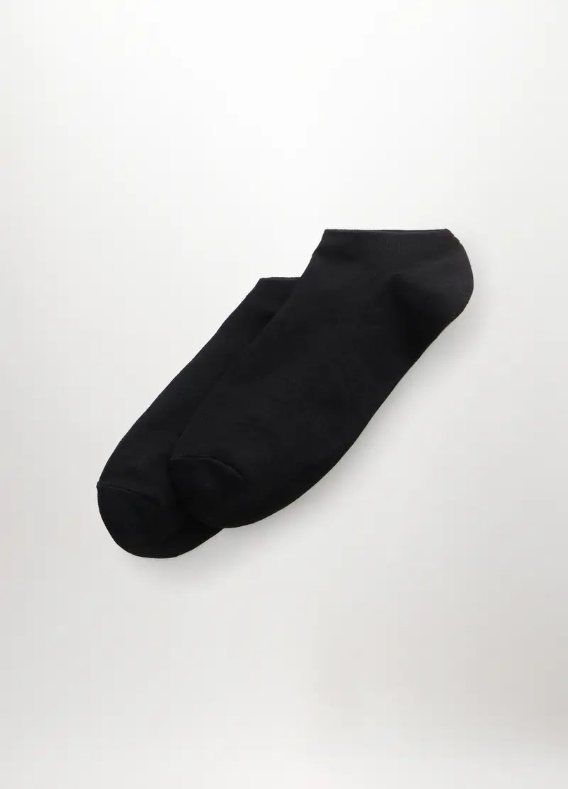 3 Pack Calzini Sneaker In Cotone Stretch Uomo, Nero