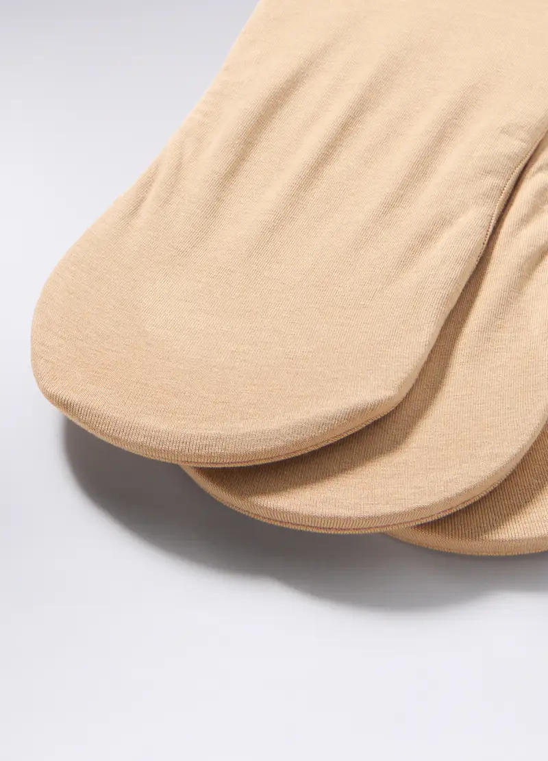 3 Pack Fantasmini In Cotone Stretch Uomo, Beige miniatura 2