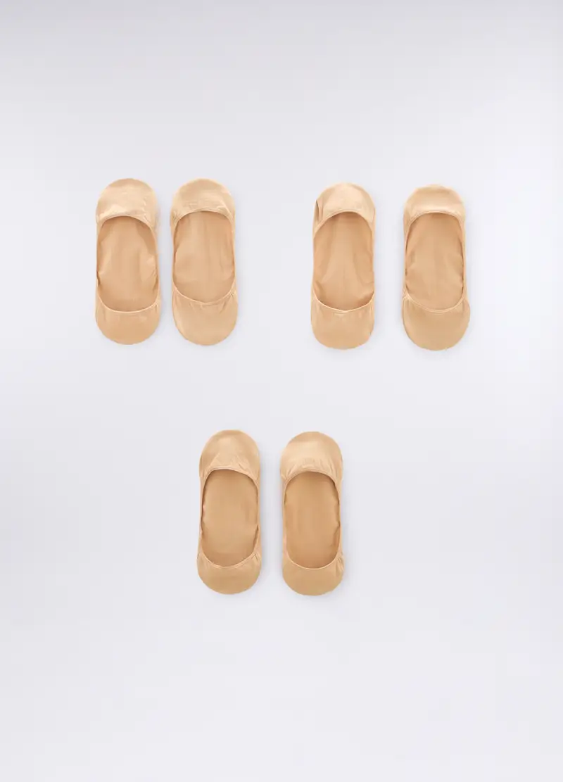 3 Pack Fantasmini In Cotone Stretch Uomo, Beige