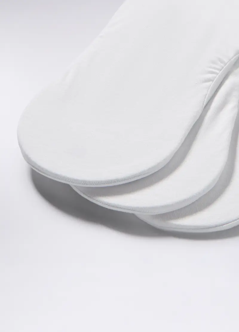 3 Pack Fantasmini In Cotone Stretch Uomo, Bianco miniatura 2