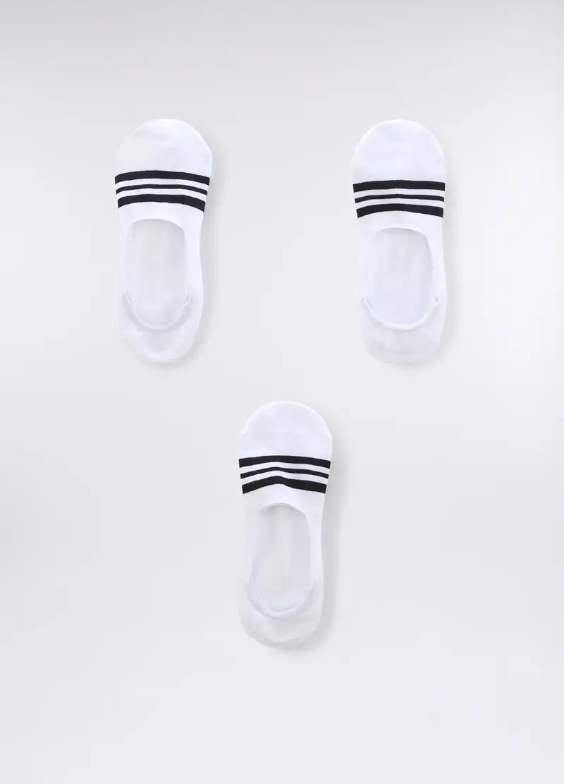 3 Pack Fantasmini In Cotone Stretch Uomo, Bianco ottico