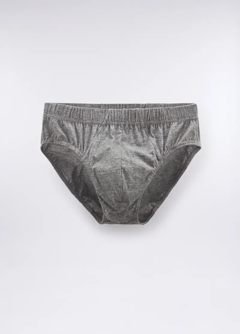 3 Pack Slip In Cotone Con Elastico Uomo, Nero