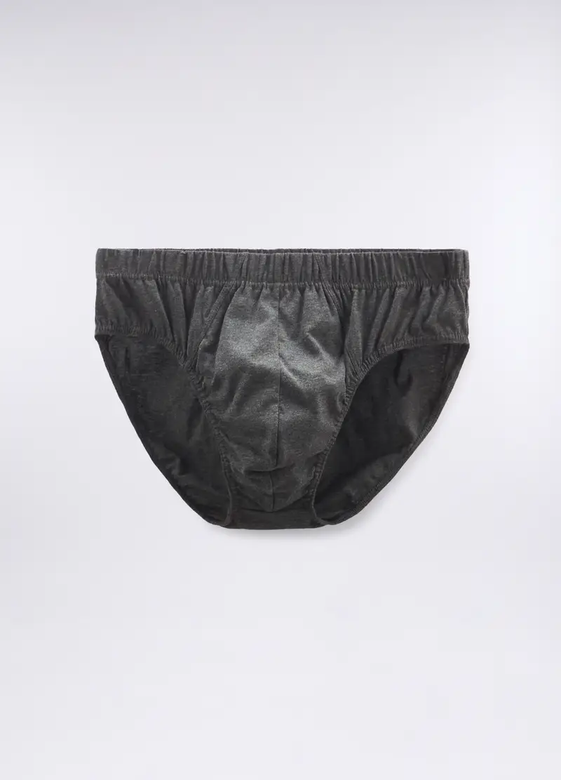 3 Pack Slip In Cotone Mélange Uomo, Grigio scuro