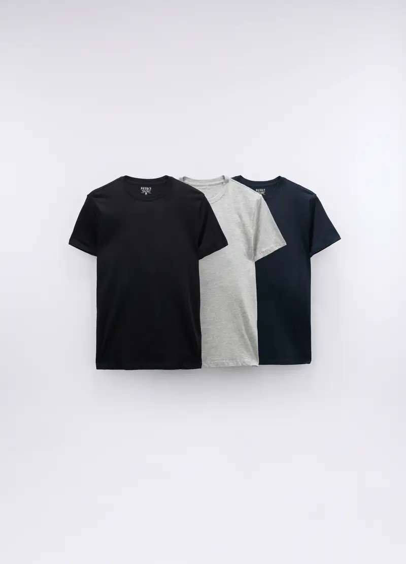 5 Pack Magliette Intime Girocollo Uomo, Multicolor miniatura 2