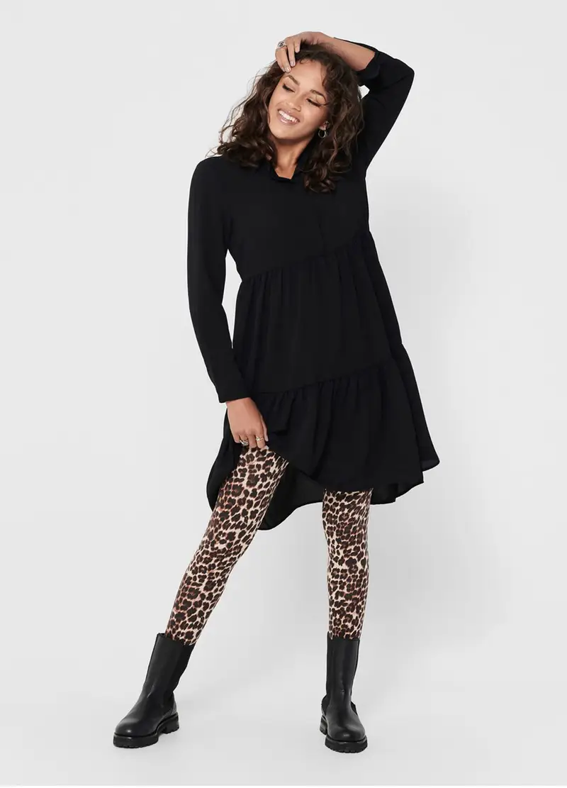 Abito Corto Donna, Unisex, Nero