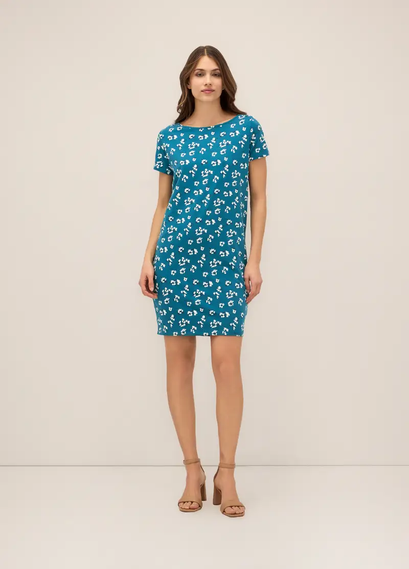 Upim, Abito Corto In Cotone Stretch Donna, Azzurro cielo, Taglia: S