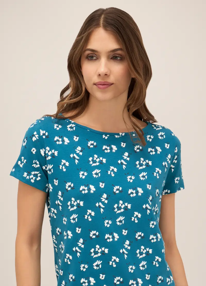 Upim, Abito Corto In Cotone Stretch Donna, Azzurro cielo, Taglia: S miniatura 2