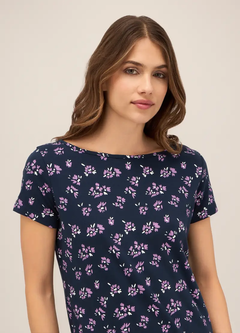 Upim, Abito Corto In Cotone Stretch Donna, Blu scuro, Taglia: S miniatura 2