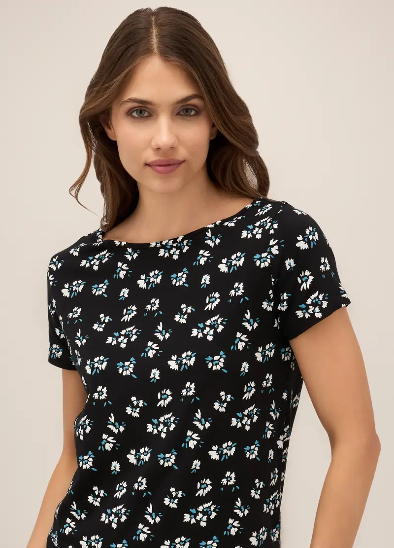 Upim, Abito Corto In Cotone Stretch Donna, Nero, Taglia: S miniatura 2