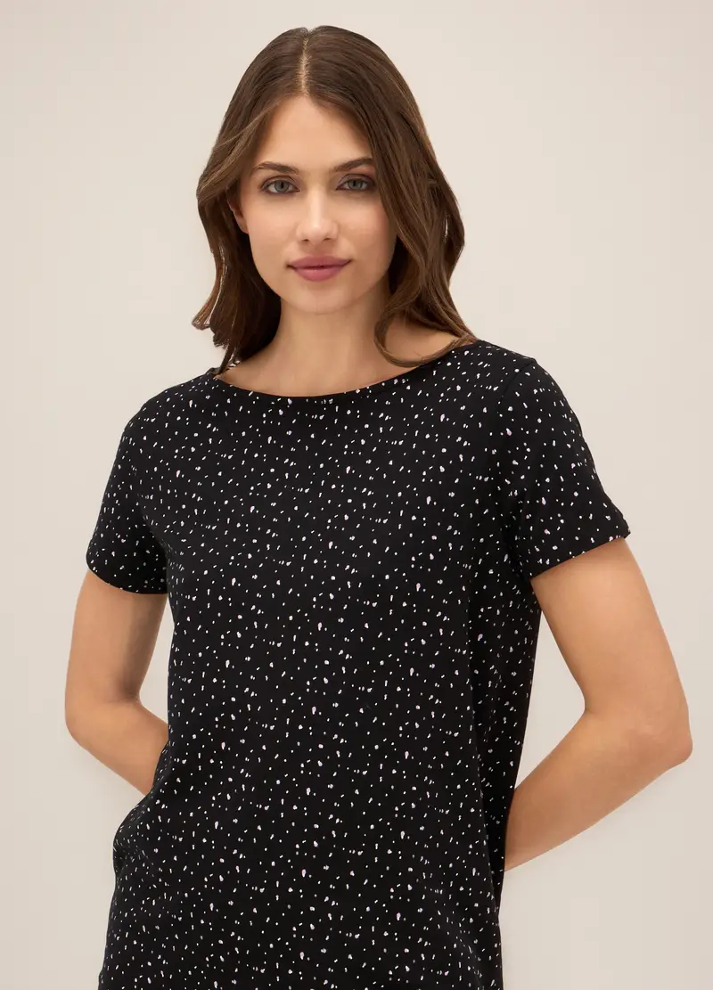 Upim, Abito Corto In Cotone Stretch Donna, Nero, Taglia: S miniatura 2