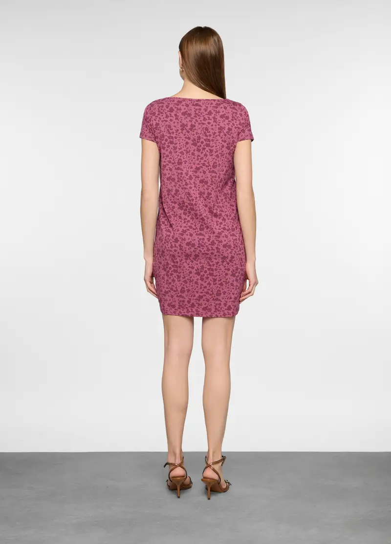 Abito Corto In Jersey Stretch Donna, Rosa chiaro miniatura 2