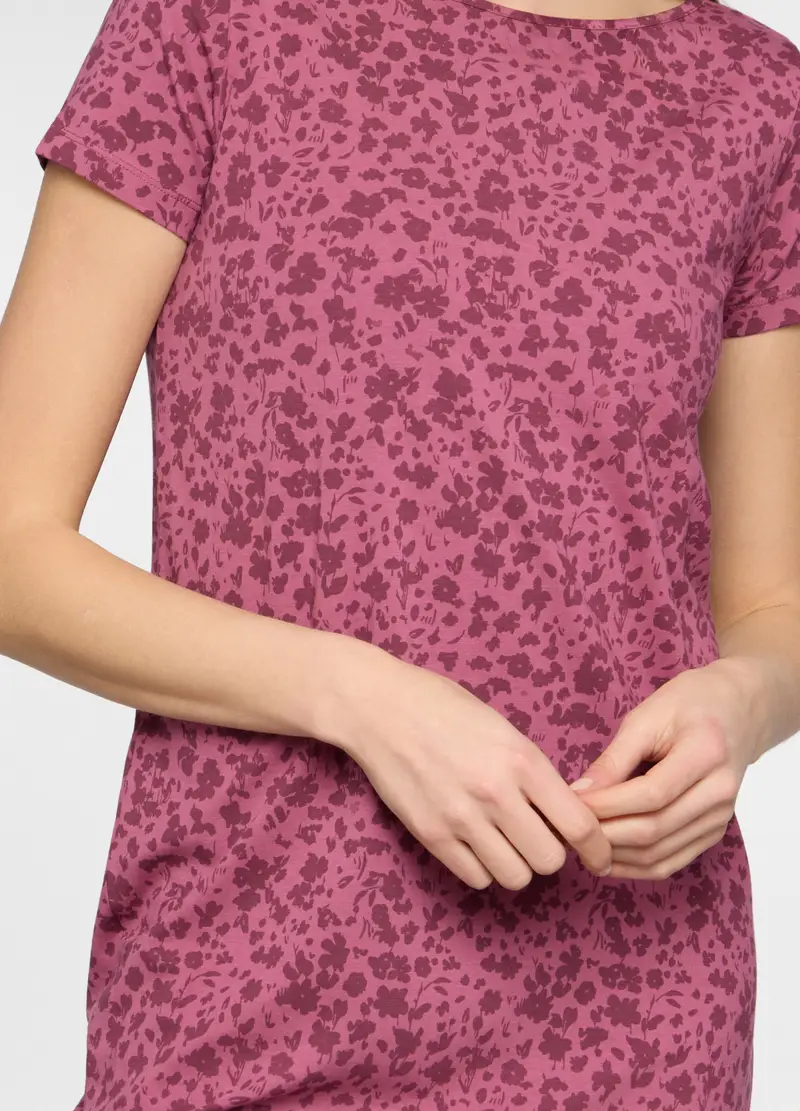 Abito Corto In Jersey Stretch Donna, Rosa chiaro miniatura 3