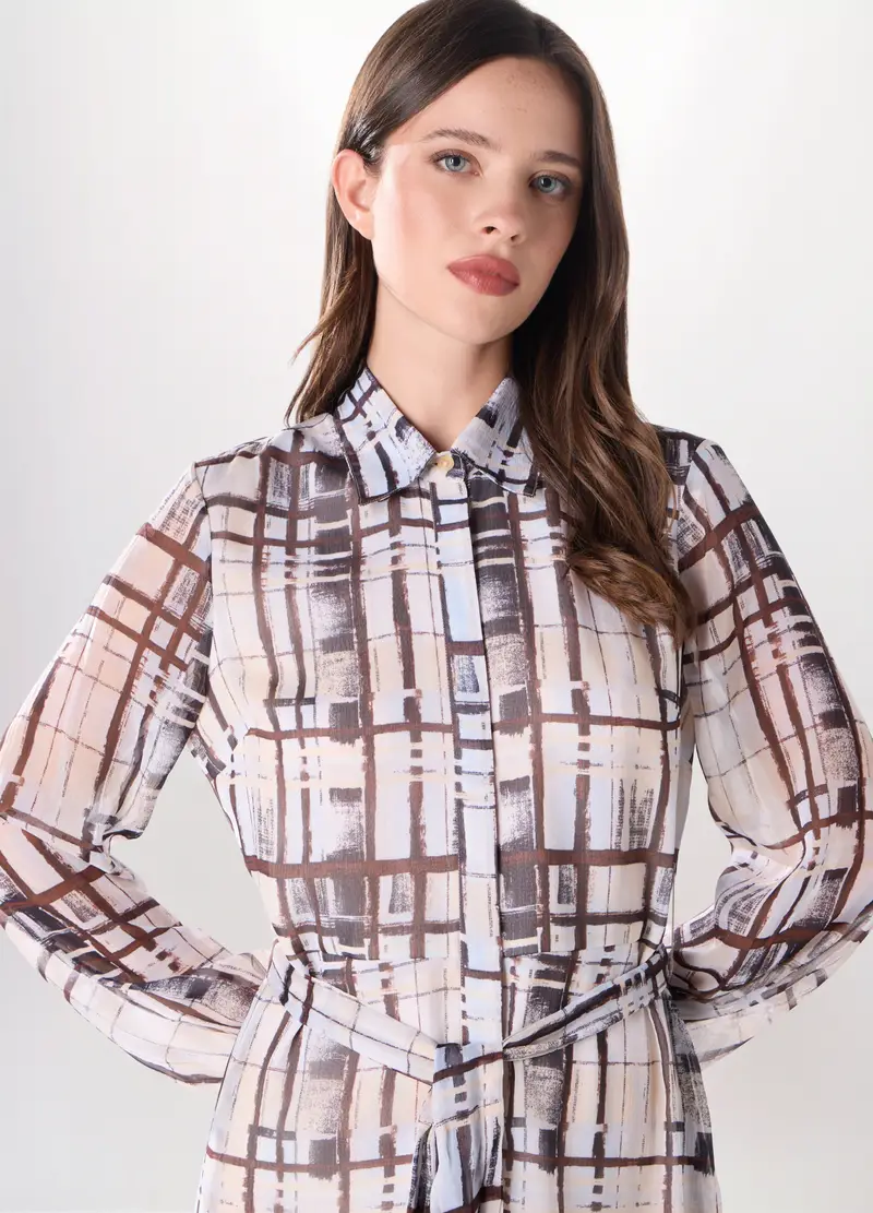 Upim, Abito Lungo Con Stampa Donna, Bianco, Taglia: XS miniatura 2