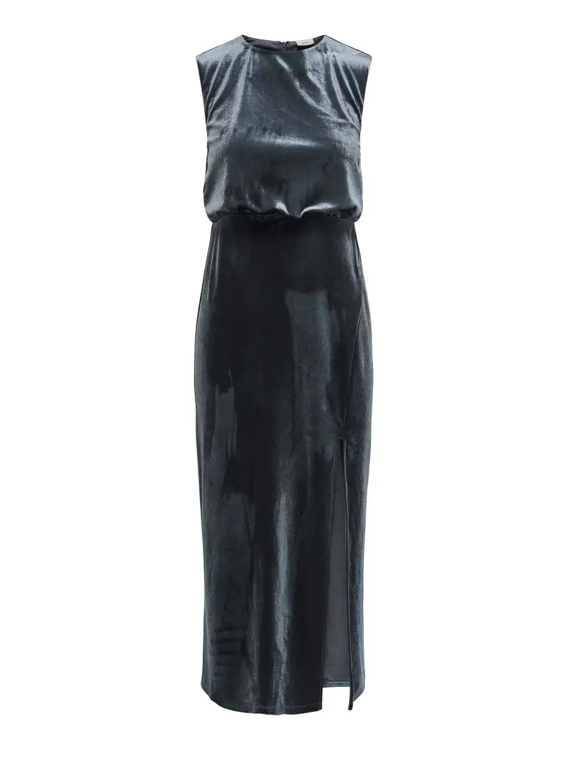 Abito Lungo Donna, Unisex, Grigio scuro