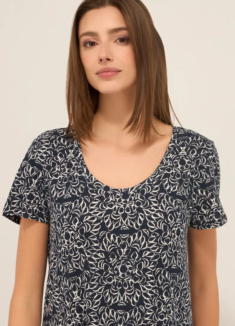 Upim, Abito Lungo In Puro Cotone Donna, Blu scuro, Taglia: S miniatura 2