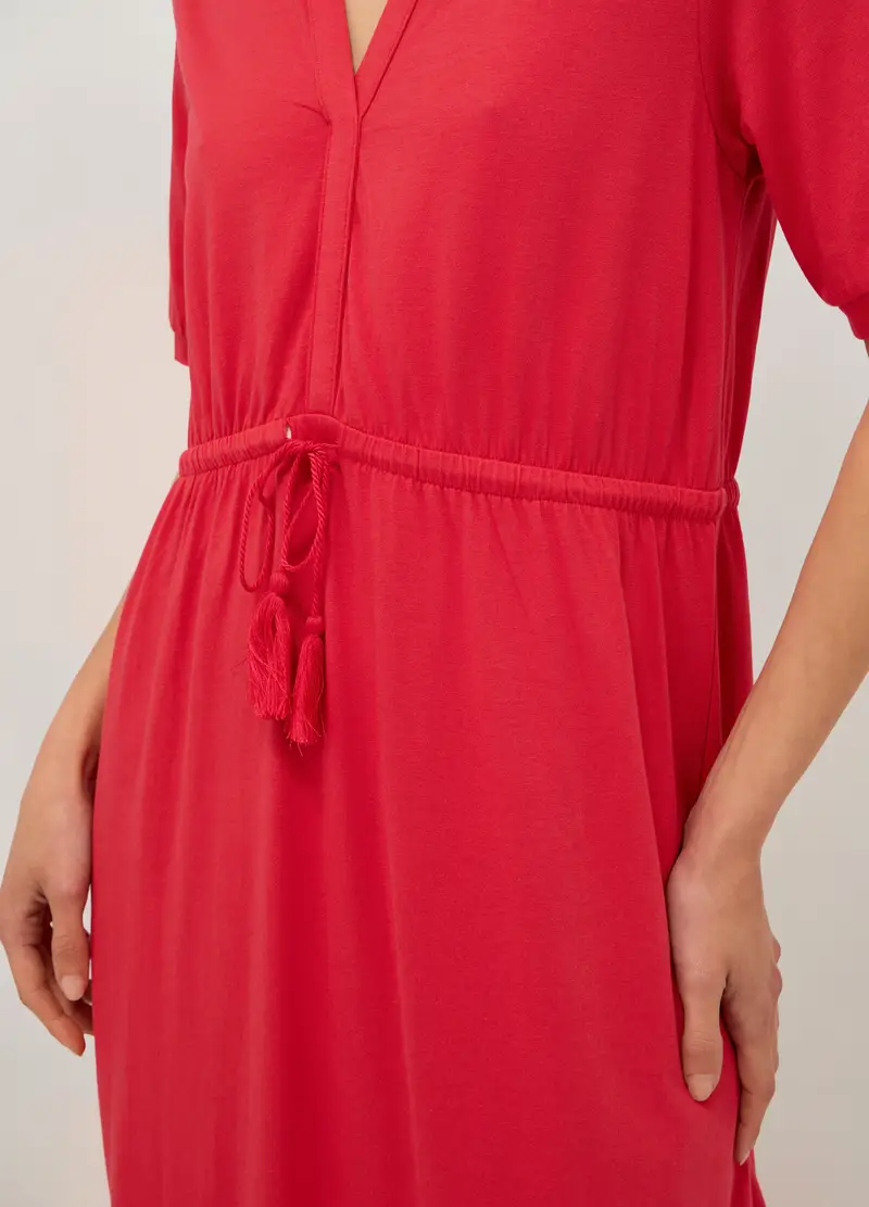 Upim, Abito Lungo In Puro Cotone Donna, Rosso aragosta, Taglia: M miniatura 2