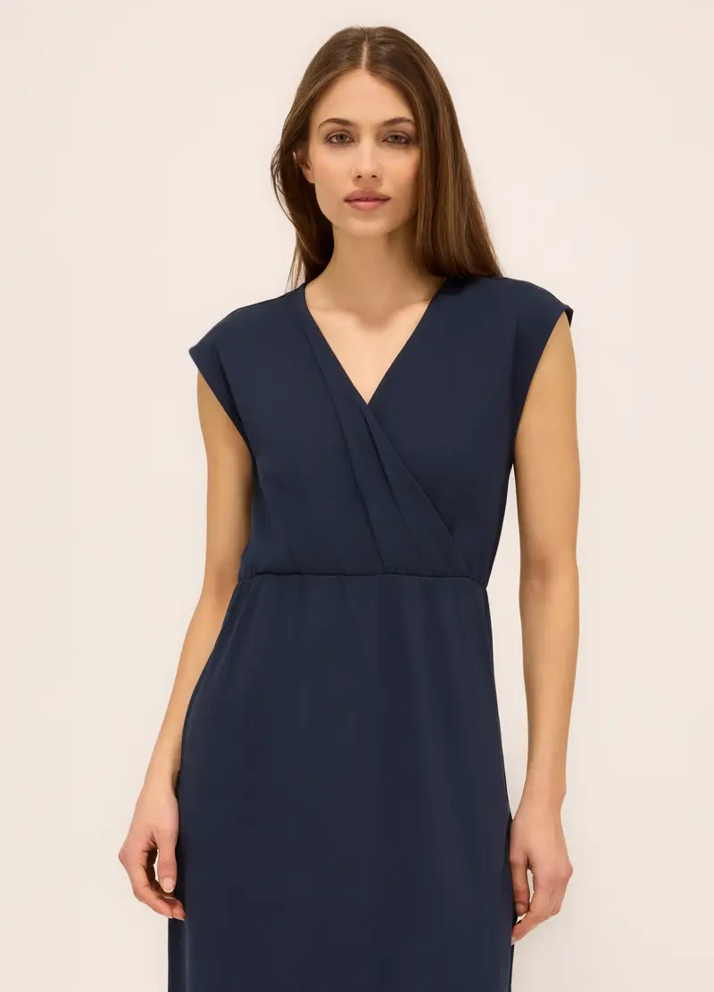 Upim, Abito Smanicato In Jersey Di Cotone Stretch Donna, Blu scuro, Taglia: M miniatura 2