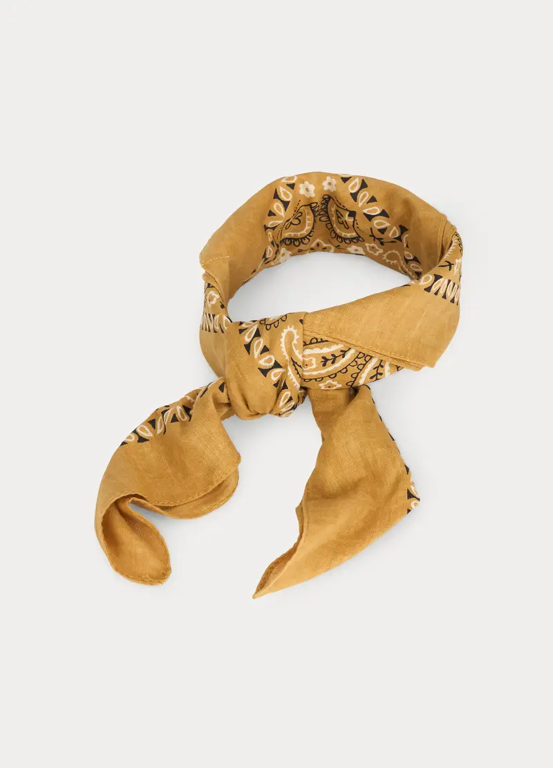 Bandana In Cotone Uomo, Giallo senape