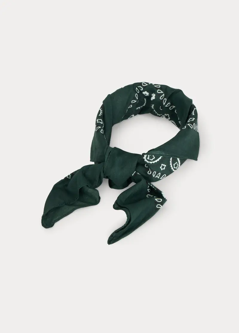Bandana In Cotone Uomo, Verde bosco