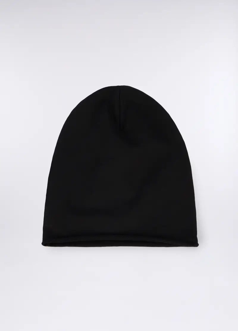 Berretto A Maglia In Cotone Uomo, Nero