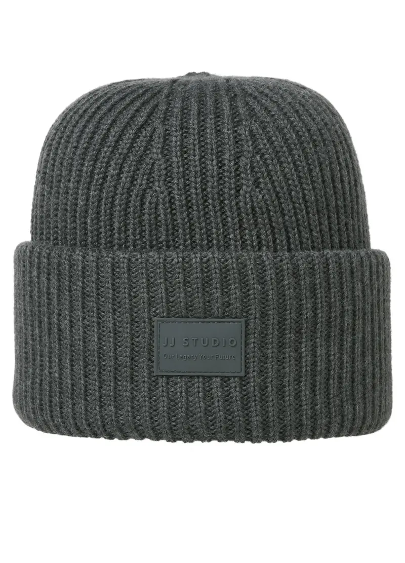 Berretto In Maglia Uomo, Unisex, Grigio scuro miniatura 3