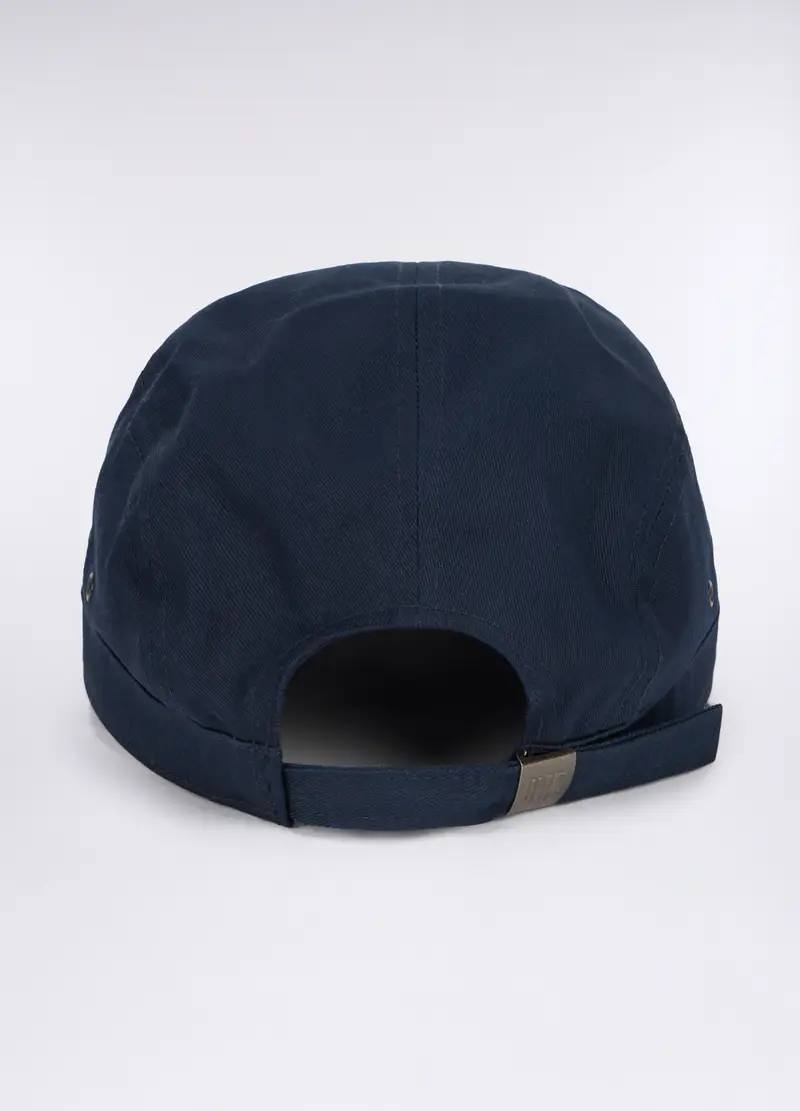 Berretto In Twill Di Cotone Uomo, Blu scuro miniatura 2