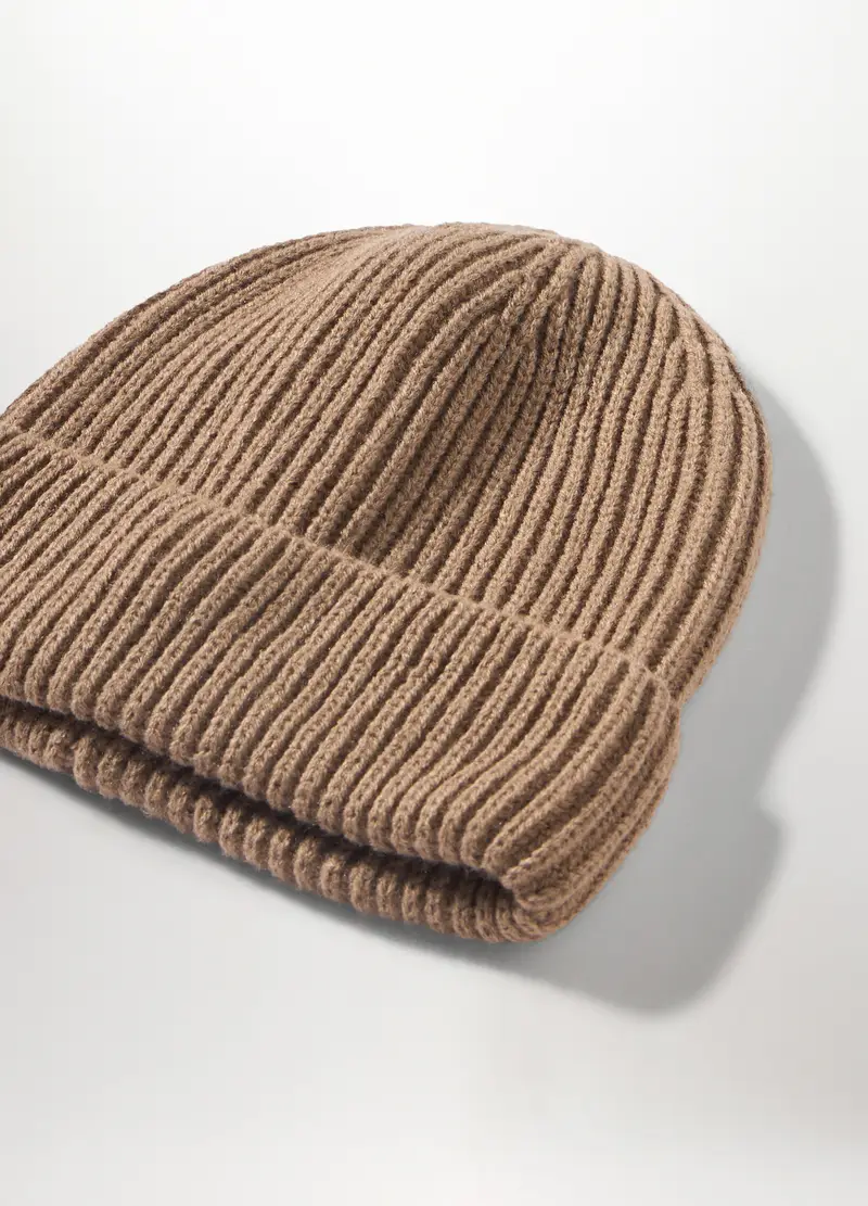 Berretto Tricot Donna, Marrone chiaro miniatura 3