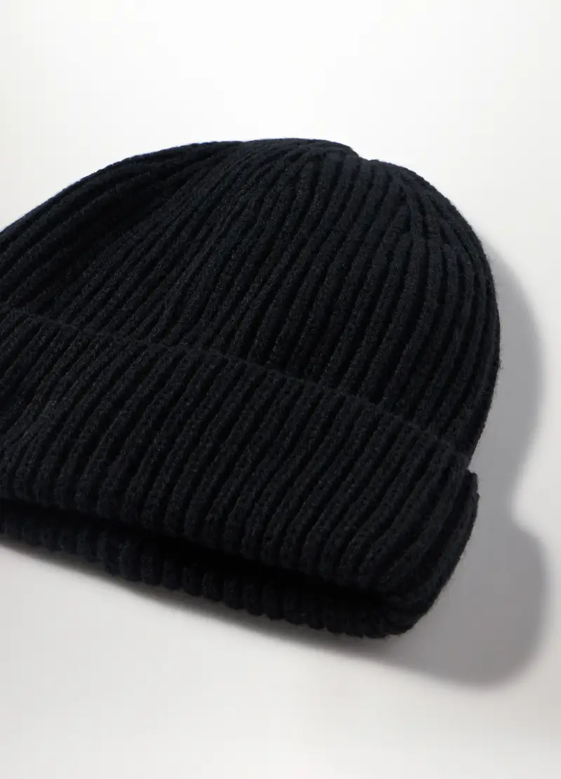 Berretto Tricot Donna, Nero miniatura 3