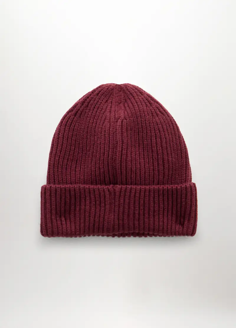 Berretto Tricot Donna, Rosso burgundy miniatura 2