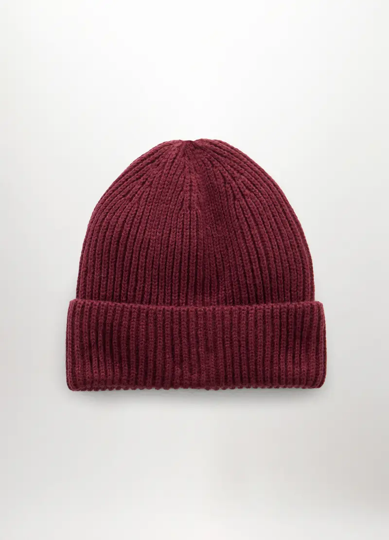 Berretto Tricot Donna, Rosso burgundy