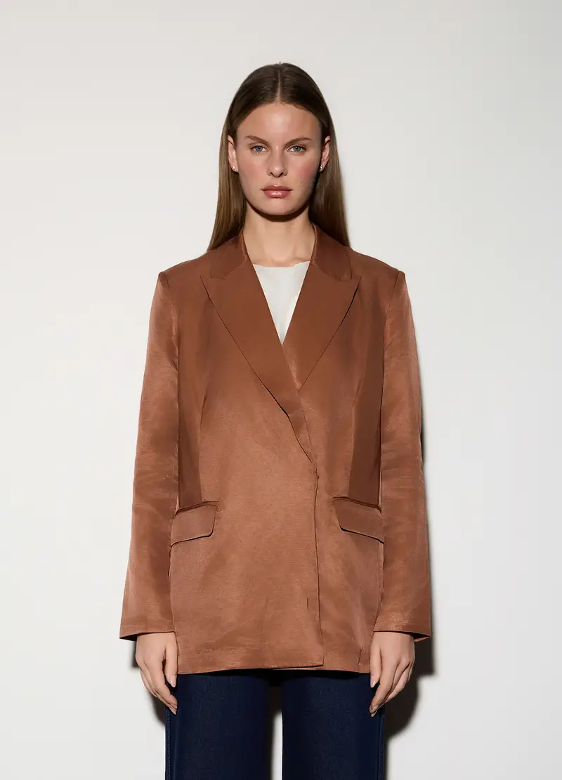 Upim Blazer Donna Marrone 4350460 miniatura 2